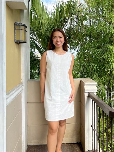 Marini Reversible Dress In White With Lining Wanhiyan Clothing