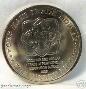 Hawaii Maui Trade Dollar Bat Rays 2005 Copper Nickel Coin Uncirculated