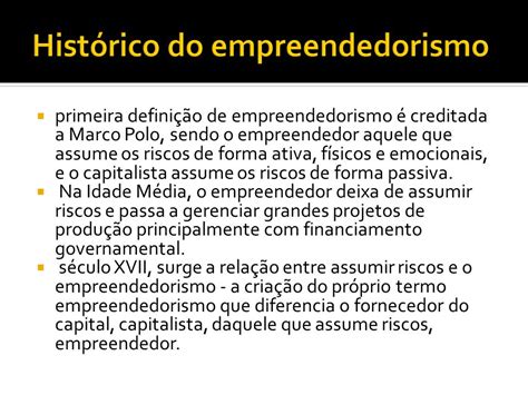 A Quem É Creditada A Primeira Definição De Empreendedorismo - Definições e histórico de empreendedorismo – O espírito empreendedor ...