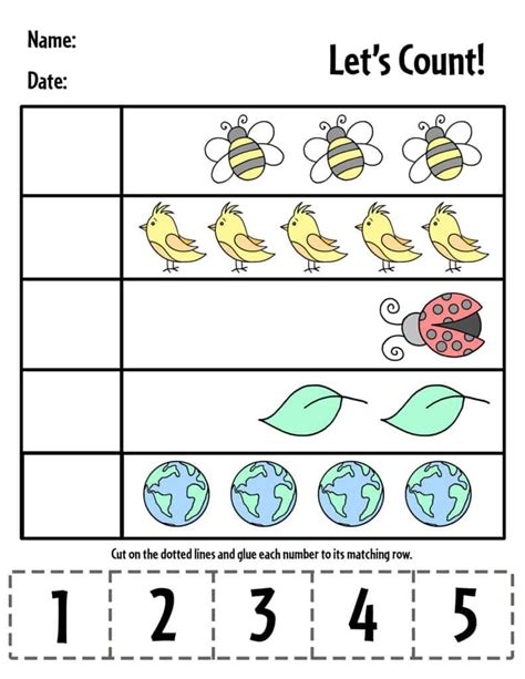 Numbers 1-5 Book - Twisty Noodle - Worksheets Library