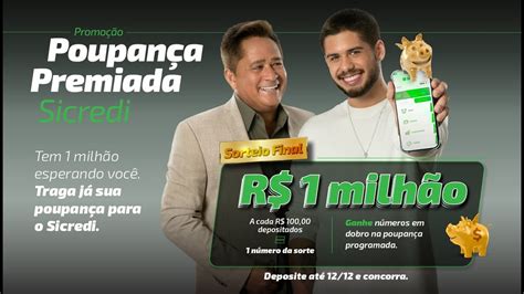 Poupança Premiada Sicredi Sorteio Final Youtube