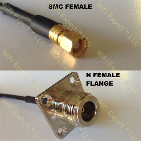 Lmr Smc Female To N Flange Female Coaxial Rf Pigtail Cable Rf