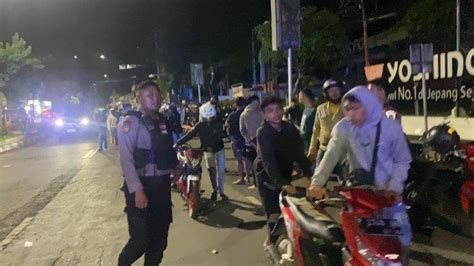 Bubarkan Balap Liar Di Jember Polisi Amankan 84 Sepeda Motor