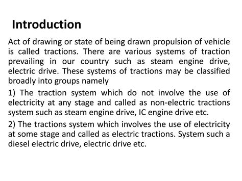 Ppt Electric Traction System Powerpoint Presentation Free Download