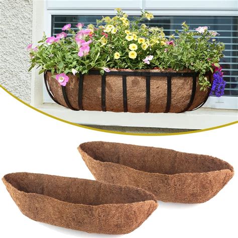 Chengchuang 2 Pack Trough Coco Linerscoconut Fiber Replacement Liners For Window