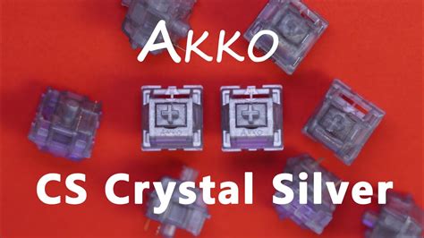 Akko Switch Series Ep Akko Crystal Silver Budget Linear Speed