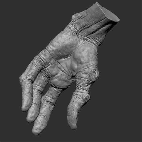 Monster Alien Hand 3d Model 99 Obj Ztl Free3d