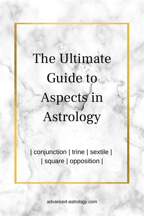 Aspects In Astrology Explained Conjunction Trine Sextile Opposition And Square Meaning