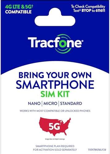 Amazon Tracfone Byop Sim Kit Unlimited Talk Txt Gb High Speed