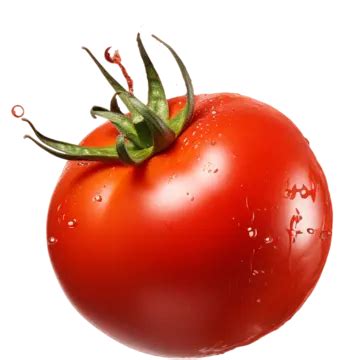 Un Tomate Con Tallo Sobre Fondo Transparente PNG Dibujos Un Tomate Con