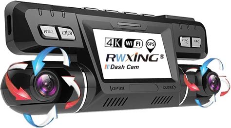 Rwxing K Wifi Gps Dash Cam Front And Rear Dual Rotatable