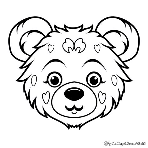 Bear Face Template