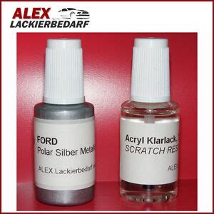 Lackstift Ford Polar Silber Metallic Klarlack X Ml Pinselflasche Ebay