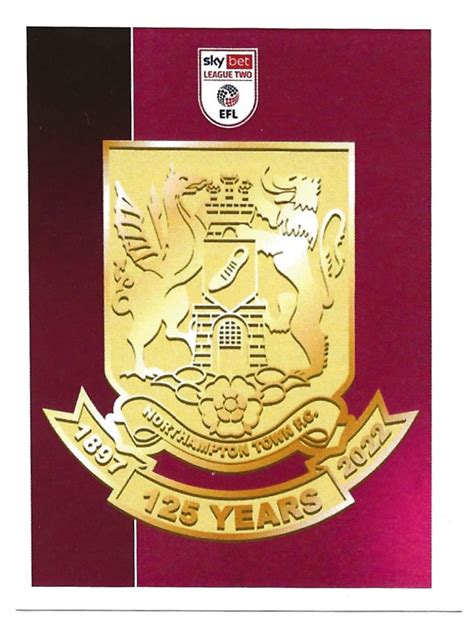 202223 Stickers Northampton Town Programmes And Memorabilia