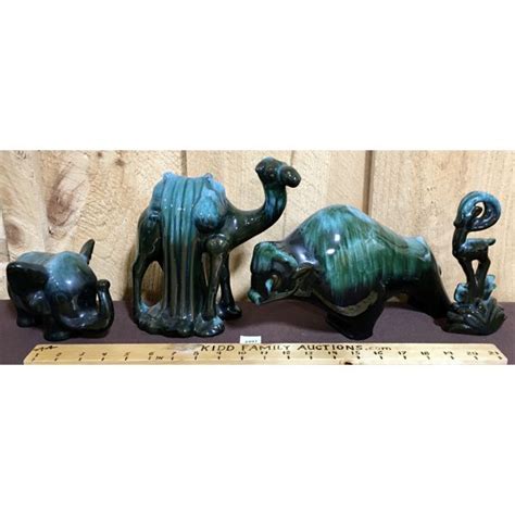 LOT OF 4 - BLUE MOUNTAIN POTTERY - ANIMALS