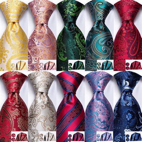 Hi Tie Fashion Paisley 100 Silk Mens Tie Set 85cm Wedding Yellow Ties For Men New Design