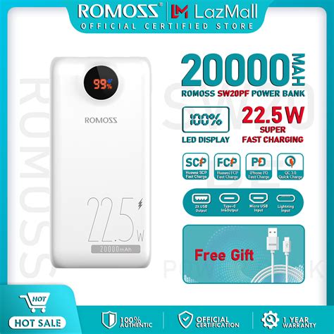 Romoss Sw Pro Sw Pf Mah Powerbank W W Pd Qc Type