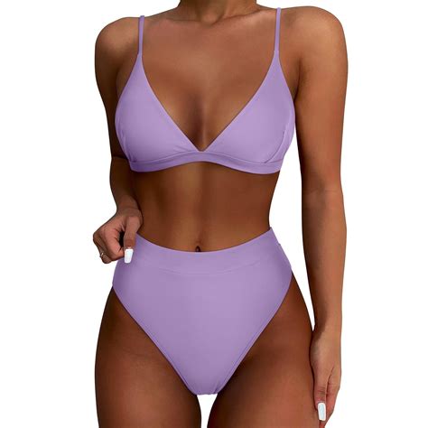 Swim Suits For Women 2024 Split Sexy Bikini Fashion High Waist Bra