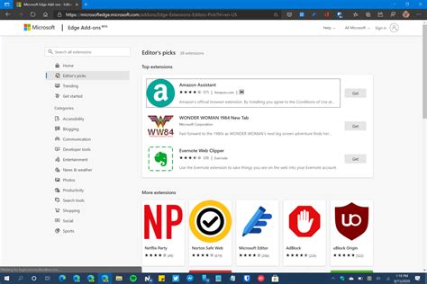 Hands On Microsoft Edge Add Ons Site