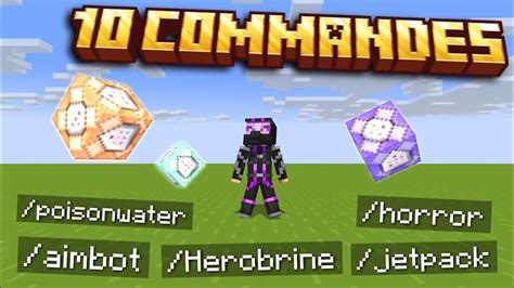 Top Commandes Funs Sur Minecraft Bedrock Ps Xbox Switch Pe