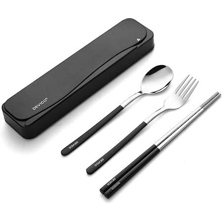 Amazon Devico Travel Utensils Stainless Steel Pcs Cutlery