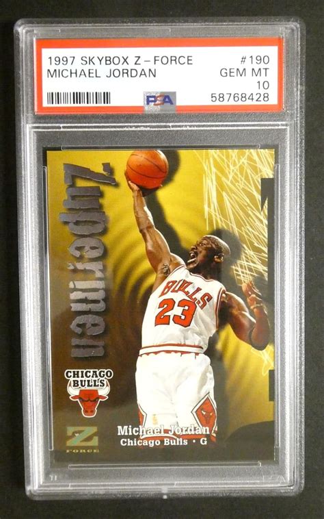 Skybox Z Force Zupermen For Michael Jordan Chicago Bulls Psa