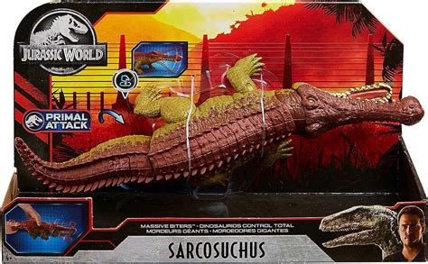 Jurassic World Massive Biters Larger Sized Sarcosuchus Figure With Tail