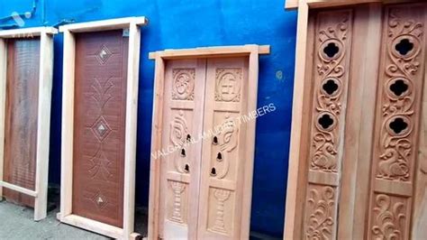 Exterior Kerala Teak Door With Frame For Home 78 X 36 At Rs 52000