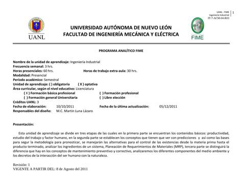 Pdf Universidad Aut Noma De Nuevo Le N Facultad De Producto