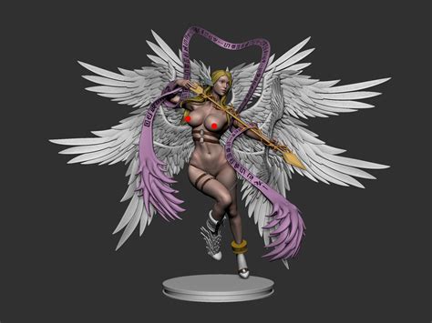 Angewomon Digimon 3D Model 3D Printable CGTrader