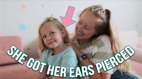 AVREY GETS HER EARS PIERCED YouTube