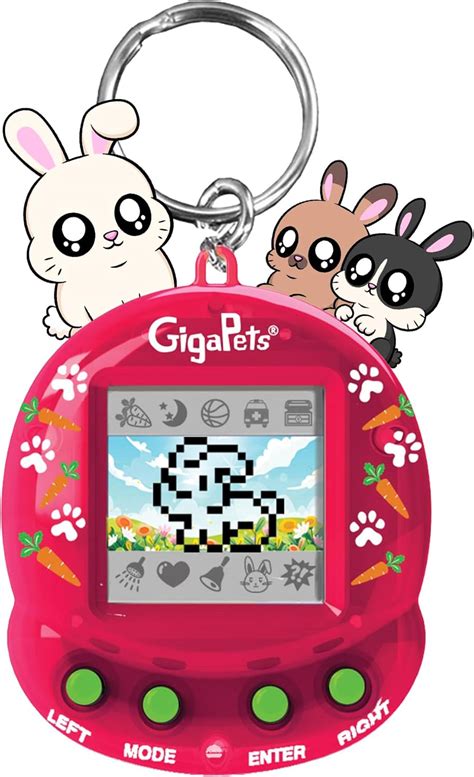 Giga Pets Bit Bunnies Interactive Digital Pet Toy Upgraded