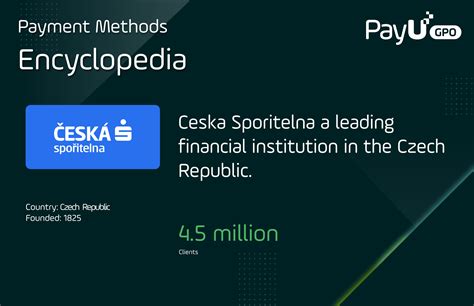 Ceska Sporitelna Payment Methods Encyclopedia PayU Global