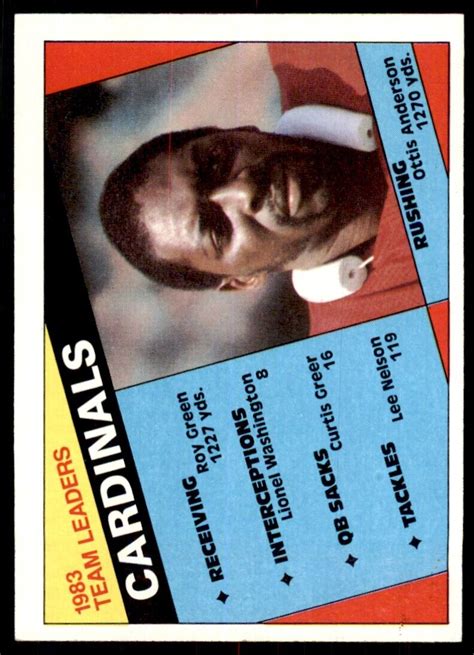 1984 TOPPS OTTIS ANDERSON ST LOUIS CARDINALS 337 EBay