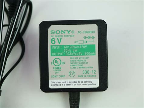 Power Supply Sony Ac Es608k3 Adapter Ps 6v 800ma Acdc Cable For Dab Radio 4mm Sony Dab Radio