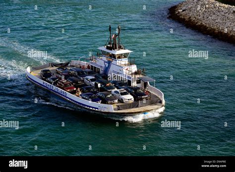 Fisher Island Car Ferry Miami Florida FL US Atlantic Stock Photo - Alamy