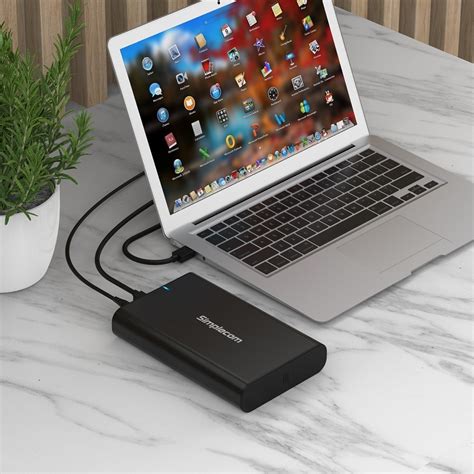 Simplecom SE331 Aluminium 3 5 SATA To USB C External Hard Drive