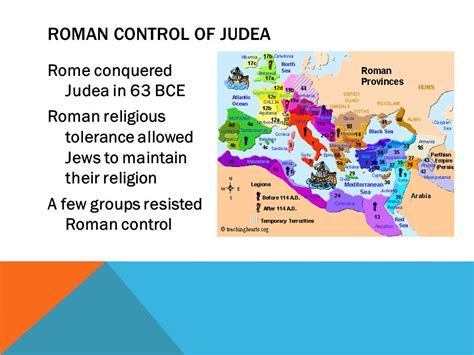 The Rise Of Christianity Rome Conquered Judea In 63 Bce Roman