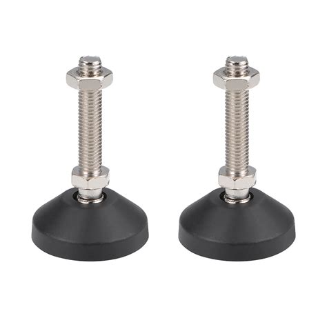 Furniture Levelers M10 x 48mm Threaded Adjustable Table Chair Leg Feet ...