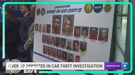 Fdle More Than 20 Arrests Made In 5 Year Long Organized Car Theft Ring Investigation Youtube