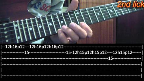 Walk Guitar Solo Lesson Panterawith Tabs Youtube