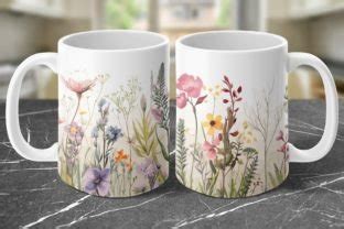 Sublimation Wildblumen Tasse X Png Graphic By Autismusmama Creative