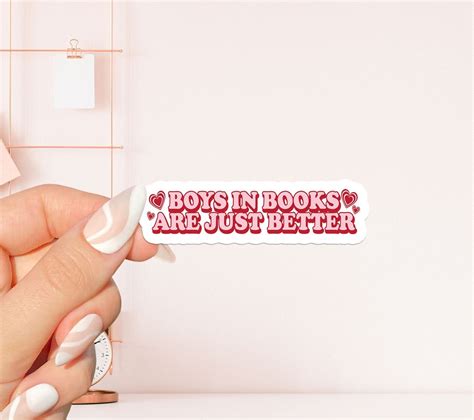 Boys in Books Sticker Bookish Sticker Book Lover Gift - Etsy