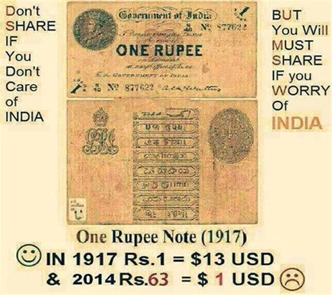 dollar vs rupee news of one rupee equal to 13 US dollars in 1917