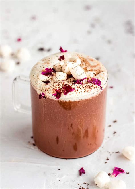 The Best Rose Hot Chocolate