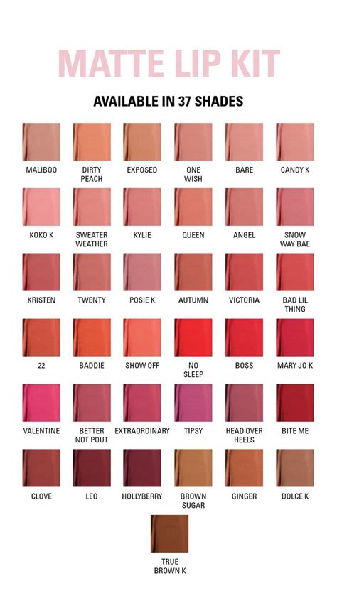 Kylie Cosmetics By Kylie Jenner Kylie Jenner Lipstick Swatches Kylie