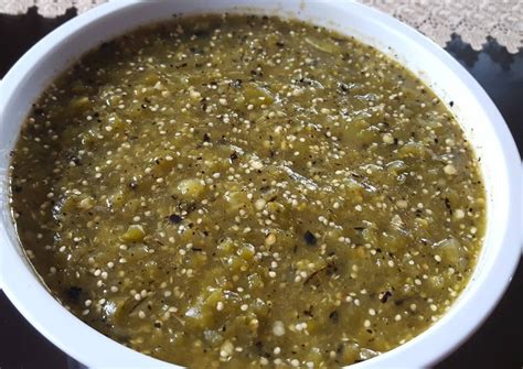 Salsa Verde Asada Receta De J Floresdeulloa Receta Salsa Verde