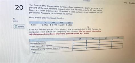 Solved The Bandon Pine Corporation S Purchases From Chegg