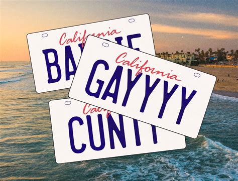 Custom California License Plate Sticker Personalizable - Etsy