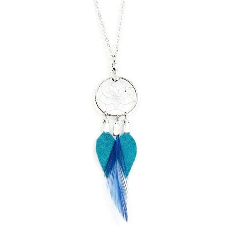 Turquoise Dream Catcher Necklace Hand Crafted In Canada By Monague